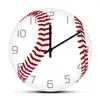 Horloges murales Baseball silencieux sans tic-tac horloge ballon de sport montres décoratives garçons chambre amoureux imprimé montre