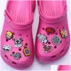 Shoe Parts Accessories Soft Pvc Cartoon Clog Charm Lady Selling Products For Kids Drop Delivery Otpq9