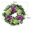 Decorative Flowers Simulated Hydrangea Garlands Wall Hanging Wreaths Forest Wedding Scene Decorations Fake Home Door