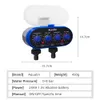 Watering Equipments Ball Electronic Two Outlet Four Dials Water Timer with Rain Sensor Hole Garden Irrigation System EU Standard #21032A 230721