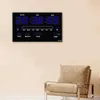 Wanduhren Große Anzeige Digitaluhr mit Datum Uhrzeit Woche Innentemperatur Präziser elektronischer Alarm für Schlafzimmer Wohnzimmer