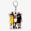 Portachiavi Cordini Grandi giocatori di basket Portachiavi in acrilico Portachiavi a doppia faccia trasparente Portachiavi per ciondolo borsa Aaccessories Regalo J230724