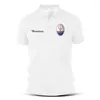 Męskie koszulki Polo Racing Car 3d Print Streetwear Men Sport Casual Town Kołnierz Botton koszul