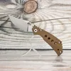 EVIL EYES Custom PT Folding Knife Beautiful Anodized Titanium Handle High Hardness CPM 20CV Blade Outdoor Equipment Tactical Pocket EDC Camping Survival Tools