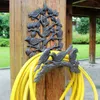 Garden Decorations Heavy Duty Cast Iron Hose Holder Garden Yard Decorative Birds Wall Mounted Hose Butler Water Pipe Holds 230721