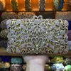 Borse da sera Articoli da regalo di Natale Scatola per borse Designer di lusso Borsa con pochette in cristallo con diamanti verdi Borse a catena da donna per matrimoni