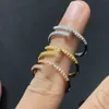 Designer Ring Nagelring Luxus 18k Gold und Silberringe für Frauen Diamond Luxus Ring Goldring Damenringe