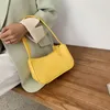 Abendtaschen Weiche PU Damen Ledertasche Frauen Lila Unterarm Retro Einfarbig Handtaschen Mode Kleine Schulter