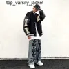 2023 Nuovi Uomini di Varsity Giacca Da Baseball Bomber Donne Harajuku Osso Lettera Patchwork In Pelle Streetwear Unisex College Cappotti Letterman giacca monclair