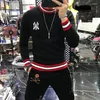 Men's Sweaters 2023 Arrival Top Fashion O-neck Pullovers Appliques Brand Clothing Embroidered Net Red Warm Casual Knitted Men Sweater