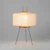 Table Lamps Japanese Creative Tripod Floor Lamp Designer Wabi-sabi Style Bedroom Rice Paper Standing Lights Home El Lighting Decoration