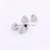 Earring Back Classic Heart Soft Sile Stainless Steel Ear Plug For Women Men Diy Parts Jewelry Accessories Drop Delivery Findings Comp Dhbhl