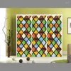 Pencere Çıkartmaları EST Özel Yapım Film Renk Deseni Geometrik Kafes Vintage Kilise Dolap Kapı Cam Buzlu/Opaklı 40cmx60cm