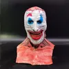 Halloween DecorDouble Skin BLOODY Skeleton Mask Spaventoso Pagliaccio Teschio Facciale Copricapo Costume Home Party Horror Tricky Cosplay Decor