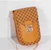 2023 Groothandel in bedrukte tassen voor mobiele telefoons voor dames nieuwe mode frisse crossbody damestrend mode mini mobiele portemonnee Crossbody tas Pailletten Chain Bag