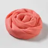 Scarves Large Silk Wrap Soft Plain Solid Sunscreen Long Shawl Lady Bandanas Head Scarf Pashmina Foulard Hijabs 180x100cm