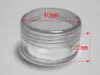 Jewelry Pouches Clear Plastic Round Box Beads Empty Storage Case Small Container Jars