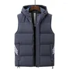 Men's Vests Mens Winter Washed Cotton Vest Slim Handsome Youth Autumn And Versatile Jacket Coat Athlete Waistcoats Men Chaleco