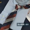 Strikjes Mode heren polyester stropdas 8cm stropdassen Geschenken voor mannen Gestreepte bloem Cravate Homme