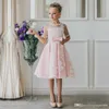 Прибытие детей юбки белая кружевная принцесса цветочная девочка платья кружевные аппликации причастия платья для девочек платья 2721