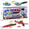 Transformation Toys Robots Mini Force Transformation Weapon Miniforce X Agent Multi Mode Sound and Light Transforming Battle Ax Sword Guntoy For Children 230721