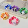 DIY Manual Braid Cute Kuromi Braid Hair Rope Bracelet Elastic Hair Rope Simple Style Children Girl Ponytail Holder Soft Hair Ties Kid Daily Use 2276