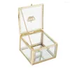 Jewelry Pouches Clear Cosmetics Organizer Box Holder For Earring Christmas Presents