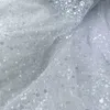 KY-4063 Abito femminile francese Tulle bianco Tessuto di pizzo con perline Tessuto netto con paillettes Ultimi 5 metri Ricamo di qualità superiore Festa per banchetti da donna Quotidiano Estate 2023