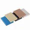 Gift Wrap Fashion Aluminum Antimagnetic Card Holder Women Men Metal Cowhide Business Holders Organizer Purse Wallet