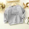 Bluzy bluzy Nowe jesień dla dzieci Sweter dla dziewcząt w swetrze Chłopcy Zabrania Kid Winter Sport Bluzy Dzieci Ubranie J230724