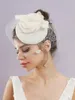 Nagłówki Ręcznie robione kwiatowy kapelusz na kapelusz ślubny