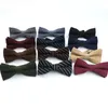 Bow slipsar herre mjuka mikrosuede slips flexibel fast färg bowtie slät fjäril manecktie dekorativ mönster bomullsgåva för