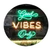 Bonnes vibrations seulement tube de verre Neon Light Sign Home Beer Bar Pub Salle de loisirs Game Lights Windows Glass Wall Signs 24 20 pouces214Z