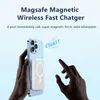 Magsafe 파워 뱅크 용 10000mah iPhone 용을위한 외부 보조 배터리 고속 충전기 14 13 12 L230619