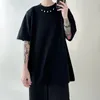 Mannen T-shirts Zomer Katoen Korte Mouwen T-shirt Mannen Mode Toevallige Oversized T-shirt Streetwear Koreaanse Losse O-hals Heren Top s-2XL