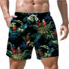 Men's Shorts 2023 Summer Beach Hawaiian Leisure Sports 3D Printed Quick Breathable Extra Large Fruit Pattern