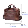 Bortkörningar Cow Leather Portcase Men Handväskor Högkvalitativ Business Laptop Massager Bag Brand Real AS044 230724