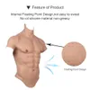 Breast Form Knowu Cosplay Manlig kostym Fake Belly Muscle Men's Chest Crossdresser Macho Realistic Silicone Muscle Artificial Simulation 230724