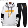 Herrspår F1 McLaren racing fans 2022 herrar Lando Norris Ny höst/vinter hoodie tröja pullover tvådelar set z230724