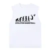 Män s t skjortor herrar sommar evolution basket bomullstank top löst avslappnad ärmlösa män gym toppar manliga mode harajuku kläder 230724