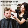 Cutting Cape Black Snap Shawls Hair Salon Cuts Barber Tyg Män Kvinnor Frisör frisörsalong Hood Beauty Förkläde Unisex Styling Accessories 230724