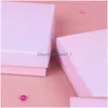 Jewelry Boxes Gradient Pink Paper Box Bracelet Necklace Ring Earring Cases Handmde Kraft Wedding Gifts Packaging Accessories Drop De Dhfsp