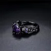 Punk Skull Gothic Ring For Women Men Halloween Goth Black Gold Color Rings Accession Wholesale Fashion Jewelry GC2227