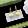 Luxus-Designer-Perlen-Ohrstecker mit Diamant-Ohrhänger für Damen, Ohrringe, Modeschmuck, Hochzeitsgeschenk mit Box GUE2