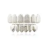 Grillz Dental Grills Mens Gold Tooth Grillz 6トップボトムフェイクトゥシーヒップホップラッパーボディパーティージュエリーギフトドロップデビューDHPXB