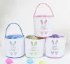 Gros panier de Pâques festif mignon lapin oreille seau créatif bonbons cadeau sac Pâques lapin oeuf sacs fourre-tout avec lapin queue 27 styles