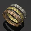 Brand Luxury Cuff Designer Bracelet for Women New Fashion Crystal Diamond Bracelet High Quality 18k Gold Bracelet