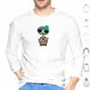 Men's Hoodies Blue Day Of The Dead Sugar Skull Baby Turtle Long Sleeve