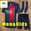 23 24サッカージャージMbappe Hakimi Sergio Ramos Wijnaldum Football Shird 2023 2024 Men Kids Kit Sets Setsion