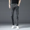 Men's Jeans Trendy Men Skinny Jeans Retro Washed Snowflake Slim Fit Type Classic Simple Casual Fashion Street Skateboarding Denim Pants L230724